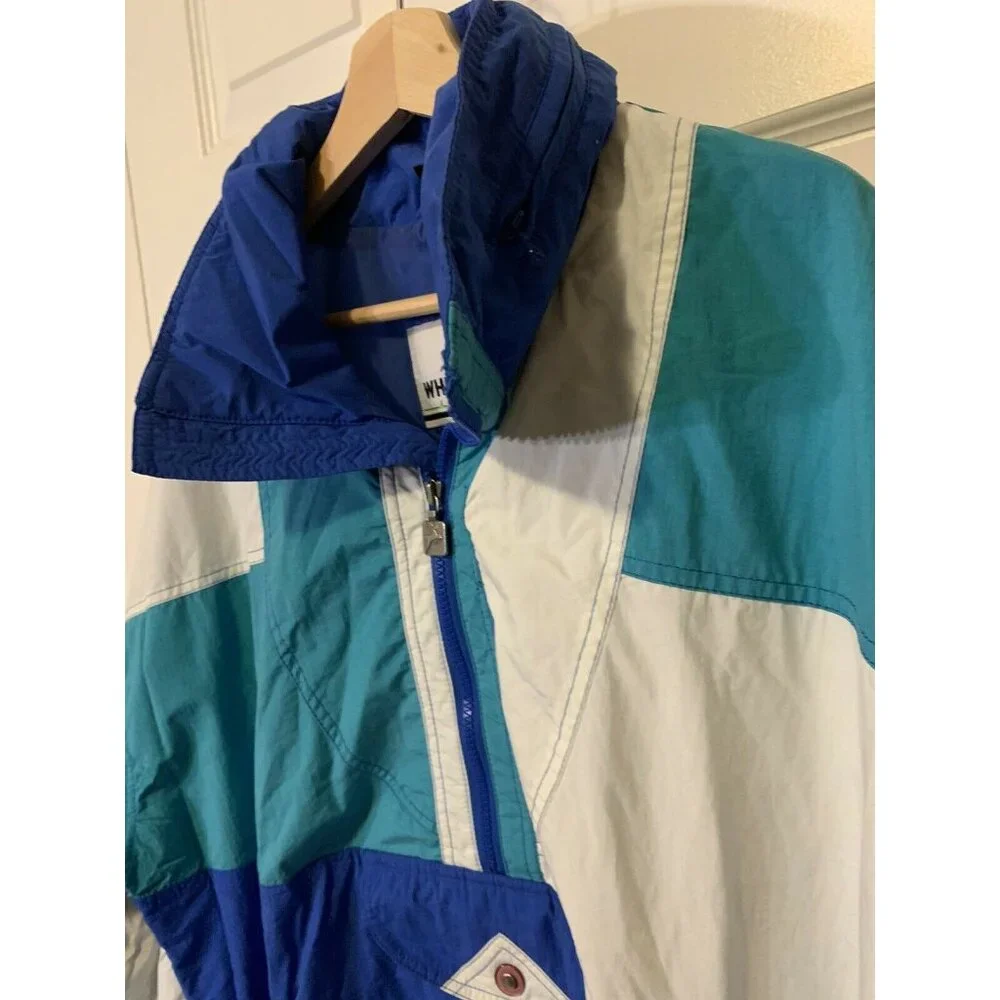 Vintage White Stag Ski‎ Wear Blue White Winter Snow Jacket Men’s Sz L